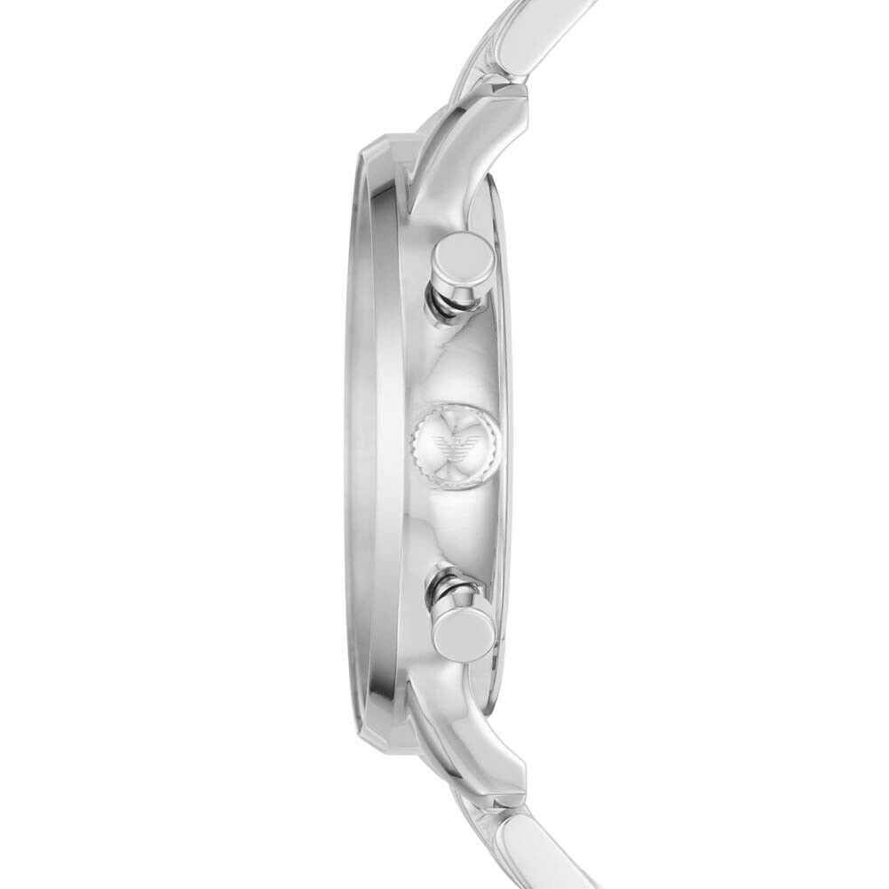  Shop Authentic Emporio Armani Chonograph SIlver Dial Silver Steel Strap Watch For Men - AR1933 - Luxxuri