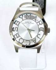  Shop Authentic Marc Jacobs Henry Skeleton White Dial White Leather Strap Watch for Women - MBM1241 - Luxxuri