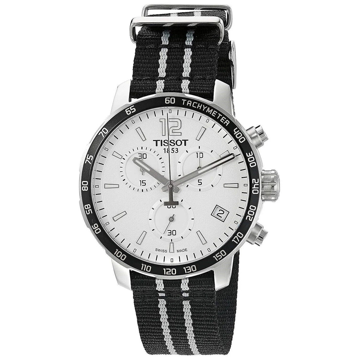  Shop Authentic Tissot Quickster Chronograph NBA San Antonio Spurs Edition White Dial Two Tone NATO Strap Watch for Men - T095.417.17.037.07 - Luxxuri
