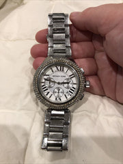  Shop Authentic Michael Kors Camille Silver Dial Silver Steel Strap Watch for Women - MK5634 - Luxxuri
