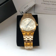  Shop Authentic Bulova Multifunction White Dial Gold Steel Strap Watch for Men - 97C105 - Luxxuri