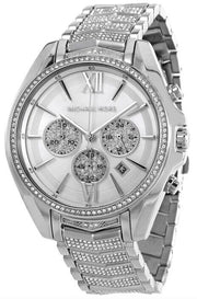  Shop Authentic Michael Kors Whitney Chronograph Crystals Silver Dial Silver Steel Strap Watch For Women - MK6728 - Luxxuri
