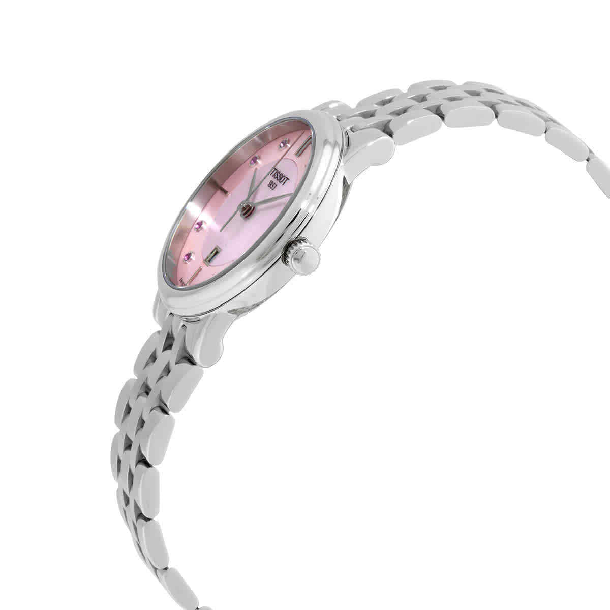  Shop Authentic Tissot T Classic Carson Premium Pink Dial Silver Steel Strap Watch for Women - T122.210.11.159.00 - Luxxuri