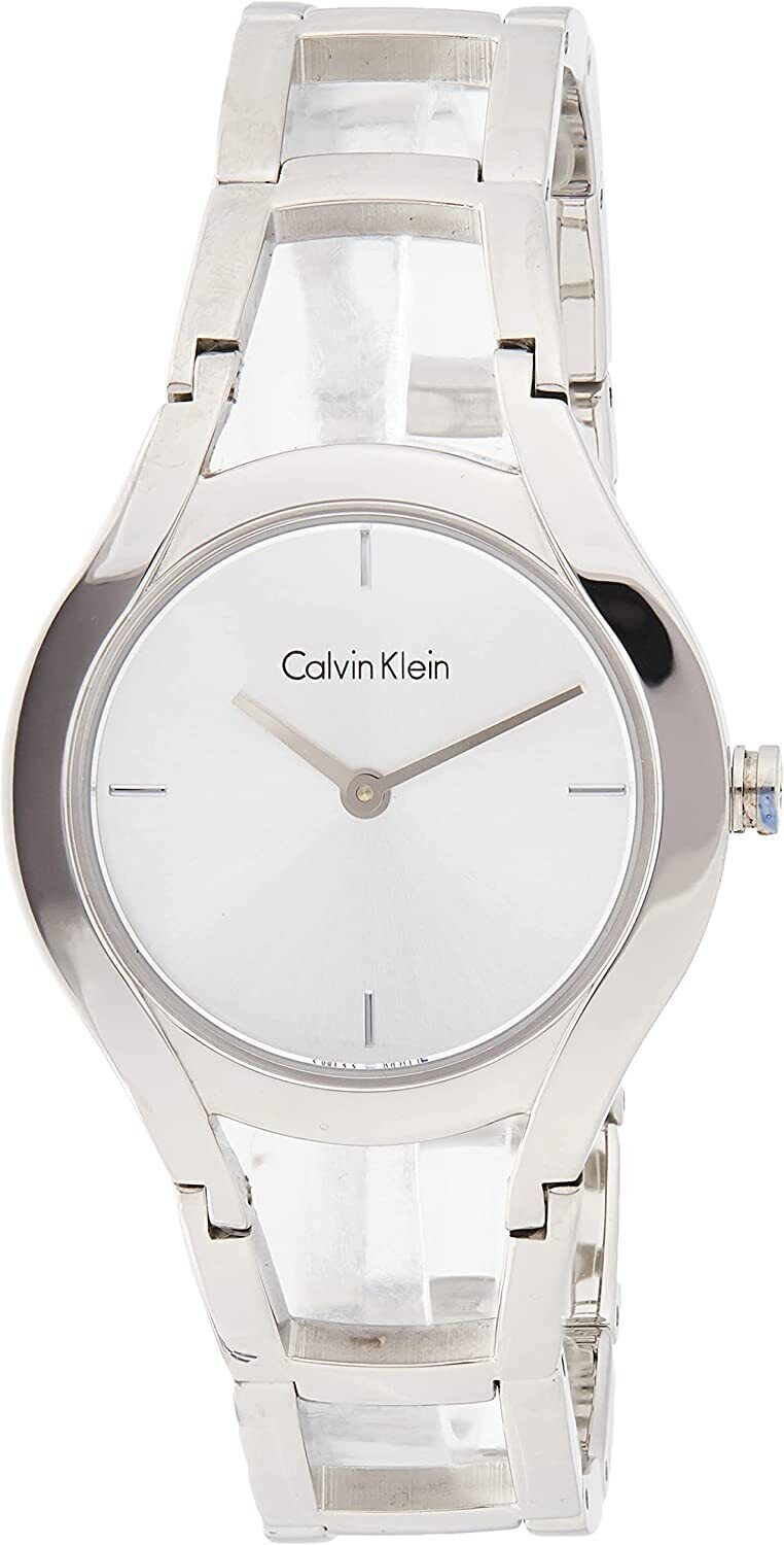  Shop Authentic Calvin Klein Class White Dial Silver Steel Strap Watch for Women - K6R23126 - Luxxuri