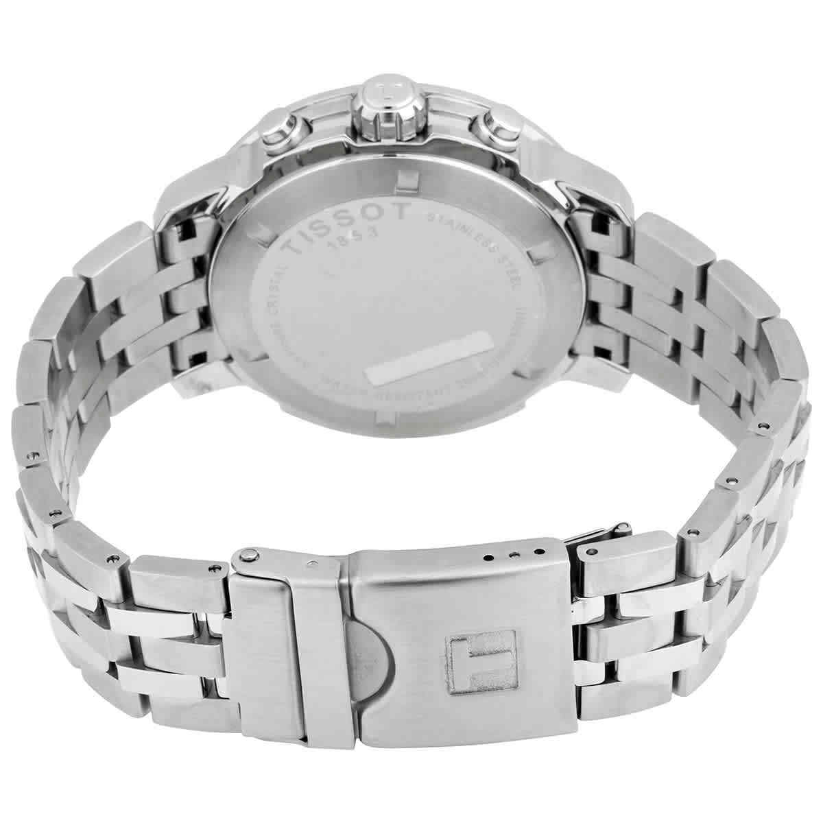  Shop Authentic Tissot PRC 200 Chronograph Black Dial Silver Steel Strap Watch For Men - T114.417.11.057.00 - Luxxuri