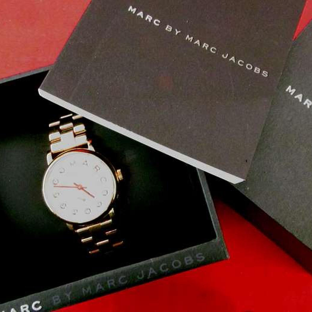  Shop Authentic Marc Jacobs Baker Dexter White Dial Rose Gold Steel Strap Watch for Women - MBM3443 - Luxxuri