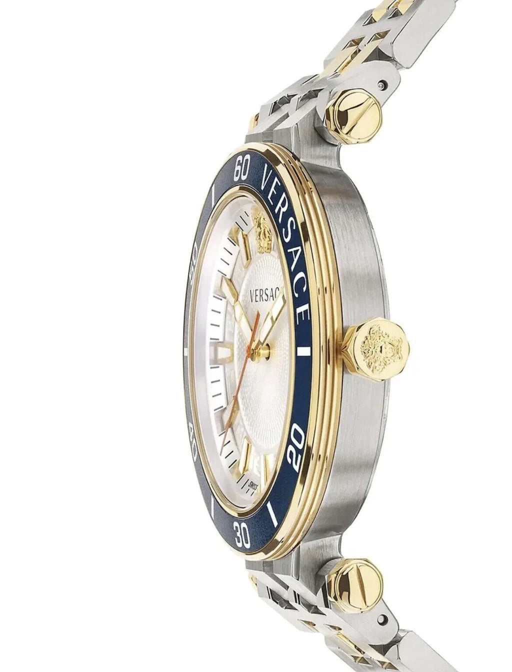  Shop Authentic Versace Greca Sport Quartz White Dial Two Tone Steel Strap Watch For Men - VEZ300521 - Luxxuri