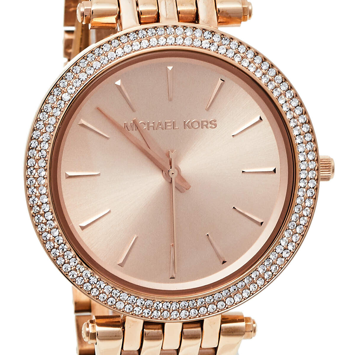  Shop Authentic Michael Kors Darci Rose Gold Dial with Diamonds Rose Gold Stainless Steel Strap Watch for Women - MK3192 - Luxxuri