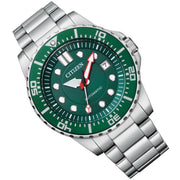  Shop Authentic Citizen Promaster Mechanical Green Dial Silver Steel Strap Watch For Men - NJ0129-87X - Luxxuri