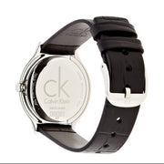  Shop Authentic Calvin Klein Skirt Black Dial Black Leather Strap Watch for Women  - K2U231C1 - Luxxuri
