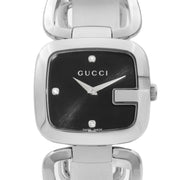  Shop Authentic Gucci G Gucci Diamonds Black Dial Silver Steel Strap Watch For Women - YA125406 - Luxxuri