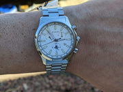  Shop Authentic Gucci G Timeless Chronograph White Dial Silver Steel Strap Watch For Men - YA126472 - Luxxuri