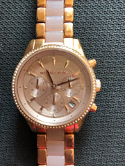  Shop Authentic Michael Kors Tibby Chronograph Crystals Rose Gold Dial Rose Gold Steel Strap Watch For Women - MK6826 - Luxxuri