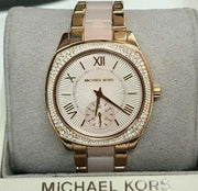  Shop Authentic Michael Kors Bryn Rose Gold Dial Two Tone Steel Strap Watch for Women - MK6135 - Luxxuri