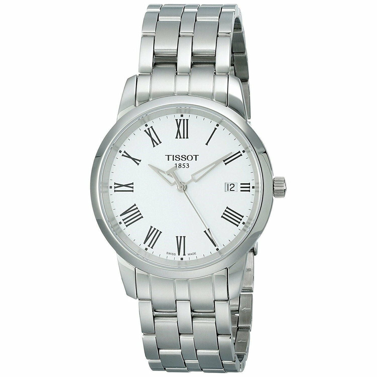  Shop Authentic Tissot T Classic Dream White Dial Silver Steel Strap Watch for Men - T033.410.11.013.01 - Luxxuri