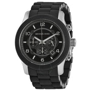  Shop Authentic Michael Kors Runway Black Dial Black Rubber Strap Watch for Men - MK8107 - Luxxuri