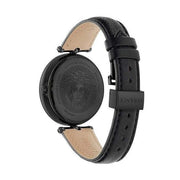  Shop Authentic Versace Palazzo Empire Black Dial Black Leather Strap Watch for Women - VCO050017 - Luxxuri