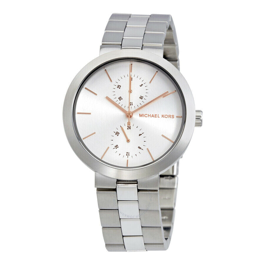  Shop Authentic Michael Kors Garner Analog Silver Dial Silver Steel Strap Watch For Women - MK6407 - Luxxuri