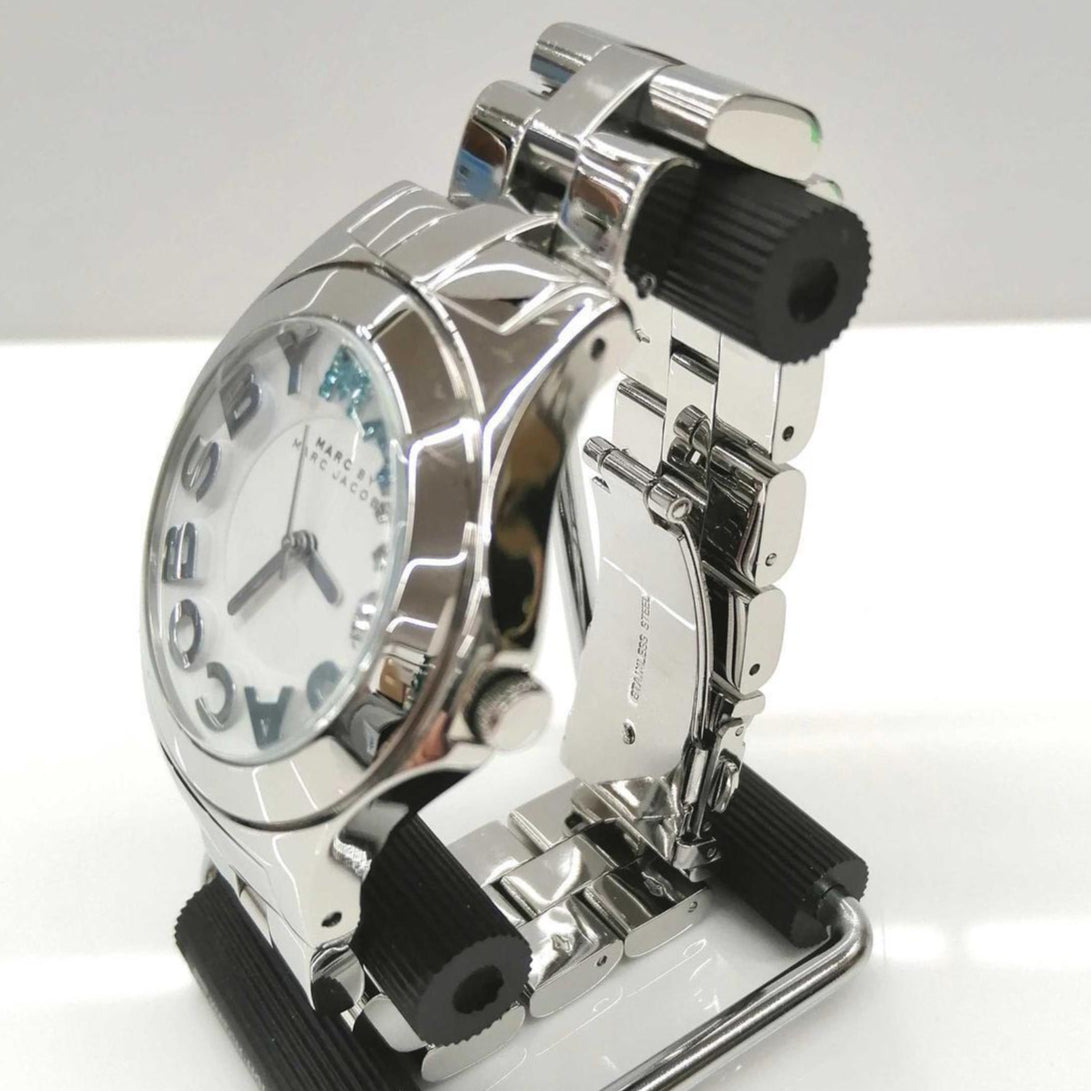  Shop Authentic Marc Jacobs Rivera White Dial Silver Steel Strap Watch for Women - MBM3136 - Luxxuri