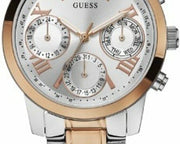 Shop Authentic Guess Mini Sunrise Analog Silver Dial Two Tone Steel Strap Watch For Women - W0448L4 - Luxxuri
