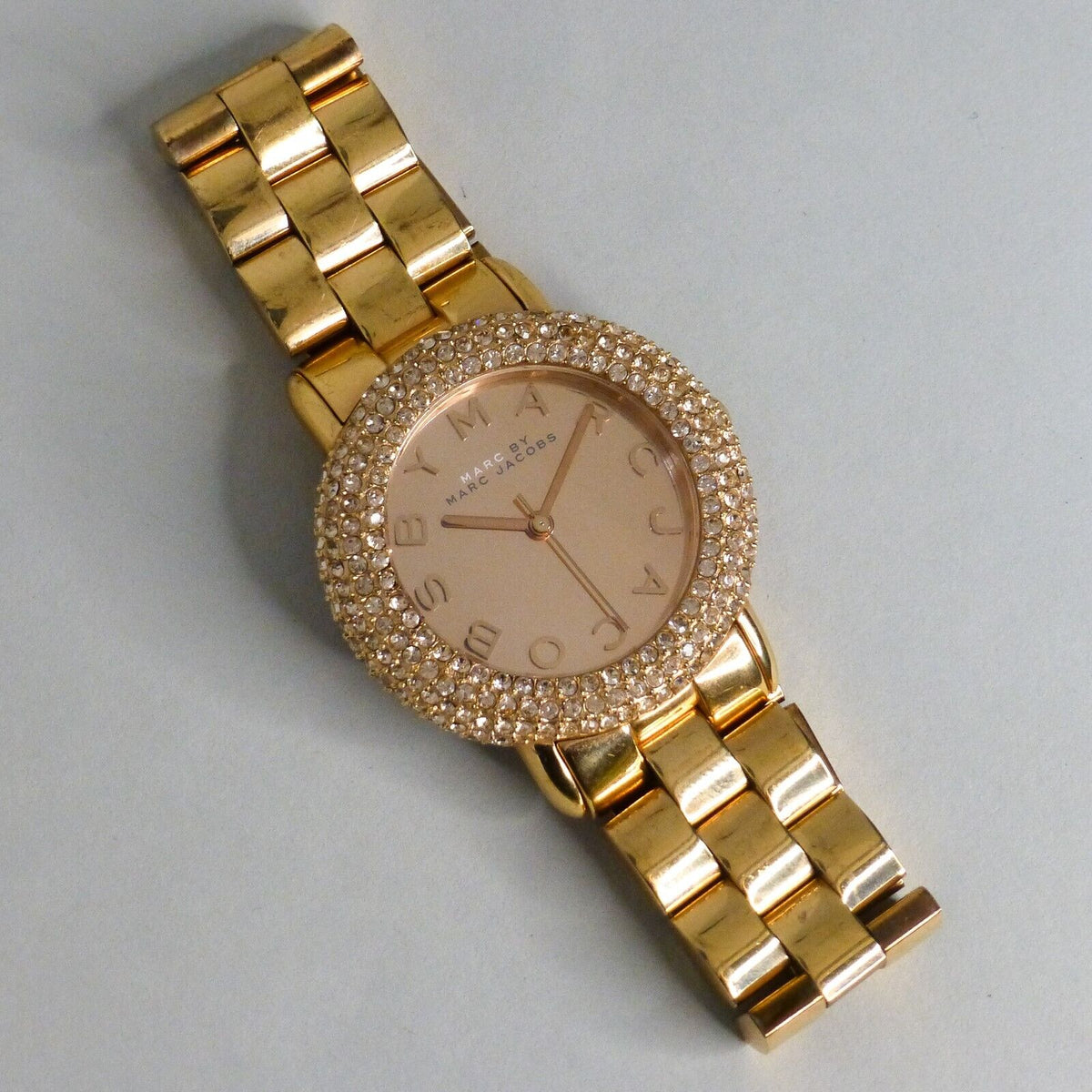  Shop Authentic Marc Jacobs Marci Crystals Rose Gold Dial Rose Gold Steel Strap Watch for Women - MBM3192 - Luxxuri