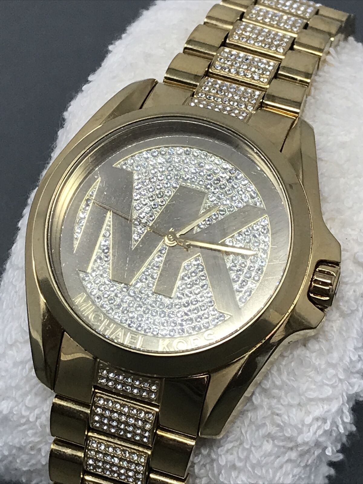  Shop Authentic Michael Kors Bradshaw Gold Dial Gold Steel Strap Watch for Women - MK6487 - Luxxuri