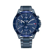  Shop Authentic Tommy Hilfiger Bank Quartz Blue Dial Blue Steel Strap Watch for Men - 1791720 - Luxxuri