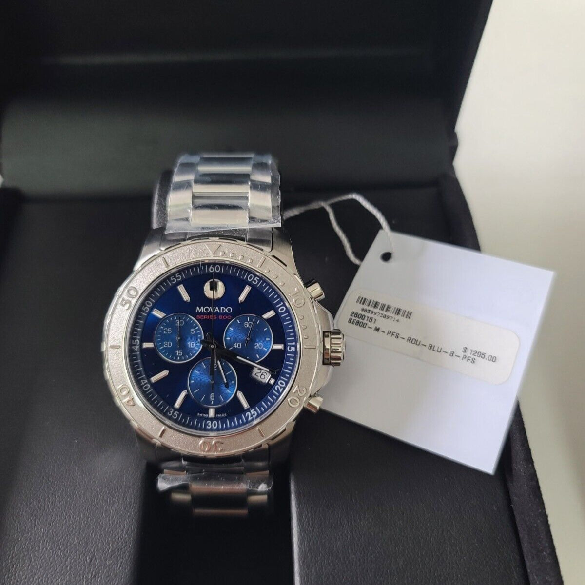  Shop Authentic Movado Series 800 Blue Dial Silver Steel Strap Watch for Men - 2600151 - Luxxuri