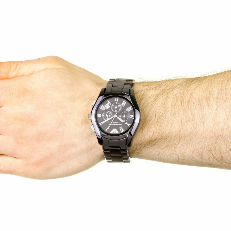  Shop Authentic Emporio Armani Valente Chronograph Black Dial Black Ceramic Strap Watch For Men - AR1400 - Luxxuri