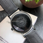  Shop Authentic Emporio Armani Renato Quartz Blue Dial Blue Leather Strap Watch For Men - AR11190 - Luxxuri