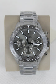  Shop Authentic Fossil Bannon Multifunction Chronograph Grey Dial Grey Steel Strap Watch for Men - BQ2491 - Luxxuri