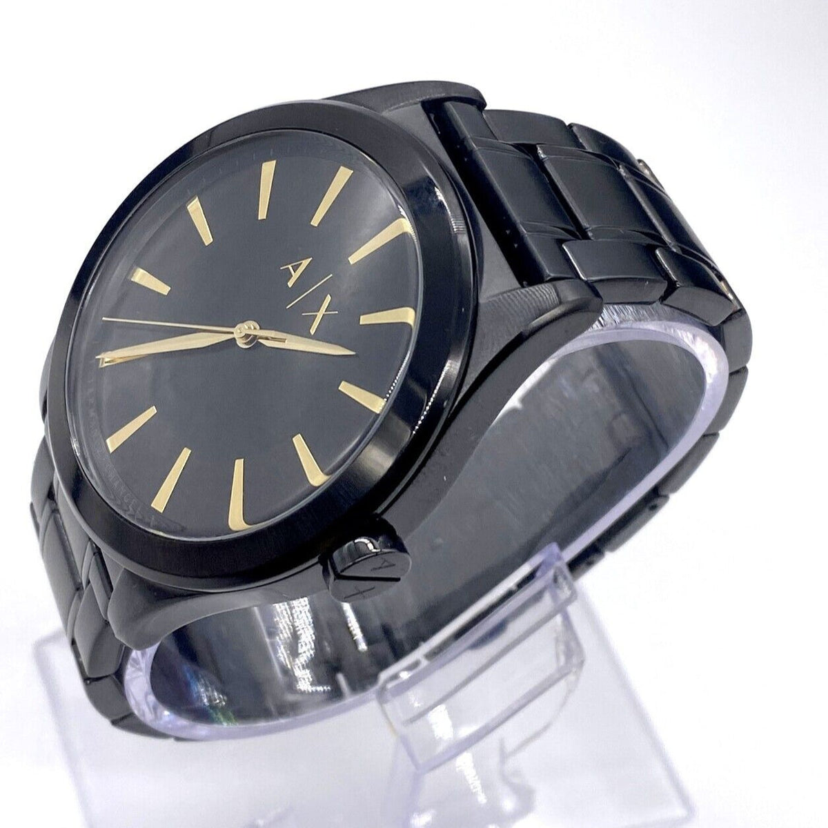  Shop Authentic Armani Exchange Nico Analog Black Dial Black Steel Strap Watch For Men - AX7102 - Luxxuri