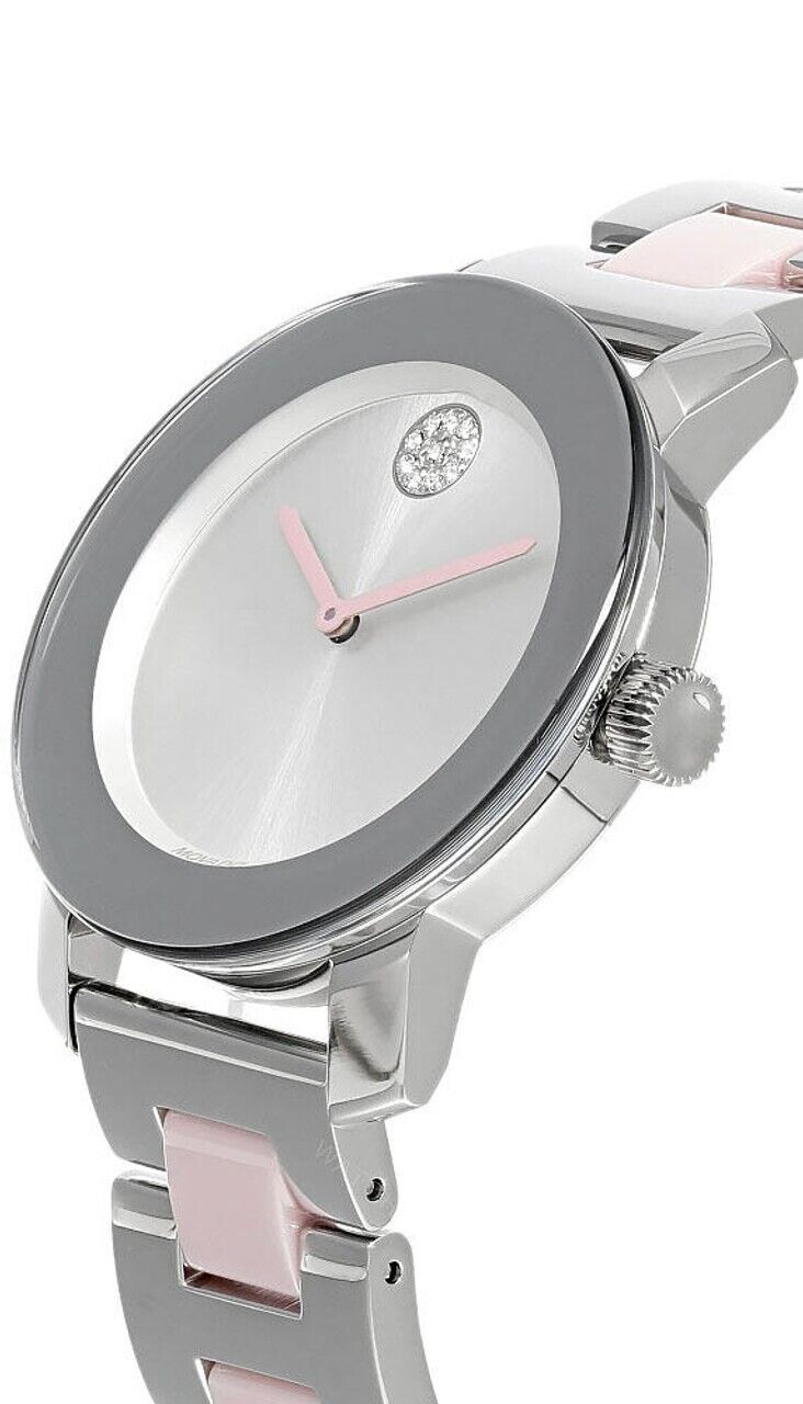  Shop Authentic Movado Bold Silver Dial Two Tone Steel Strap Watch for Women - 3600702 - Luxxuri