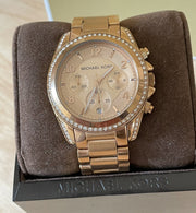  Shop Authentic Michael Kors Blair Rose Gold Dial Rose Gold Steel Strap Watch for Women - MK5263 - Luxxuri