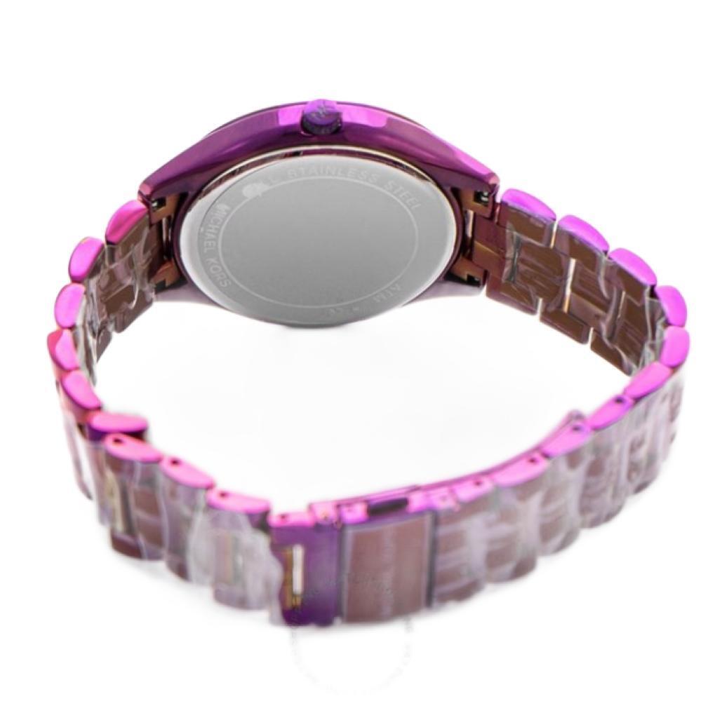  Shop Authentic Michael Kors Lauryn Black Dial Purple Steel Strap Watch for Women - MK3724 - Luxxuri