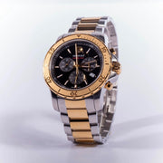  Shop Authentic Movado Series 800 Chronograph Black Dial Two Tone Steel Strap Watch For Men - 2600138 - Luxxuri