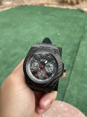  Shop Authentic Guess Legacy Black Dial Black Rubber Strap Watch For Men - W1048G2 - Luxxuri