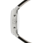  Shop Authentic Emporio Armani Gianni White Dial Black Leather Strap Watch For Men - AR0385 - Luxxuri