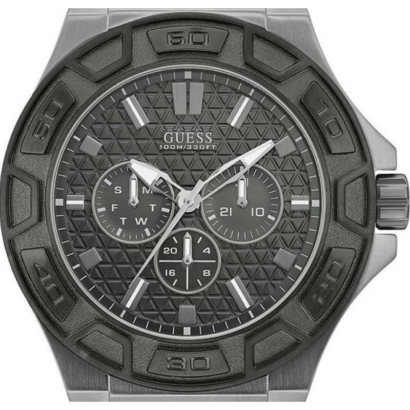  Shop Authentic Guess Force Grey Dial Grey Rubber Strap Watch For Men - W0674G8 - Luxxuri