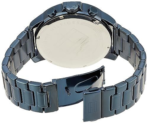  Shop Authentic Tommy Hilfiger Luca Chronograph Grey Dial Blue Steel Strap Watch For Men - 1710493 - Luxxuri