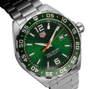  Shop Authentic Tag Heuer Formula 1 Quartz Green Dial Silver Steel Strap Watch for Men - WAZ1017.BA0842 - Luxxuri