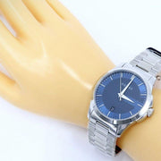  Shop Authentic Gucci G Timeless Blue Dial Silver Steel Strap Watch For Men - YA126440 - Luxxuri