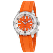  Shop Authentic Breitling Superocean Automatic 36 Orange Dial Orange Rubber Strap Watch for Men - A17377211O1S1 - Luxxuri