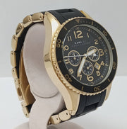 Shop Authentic Marc Jacobs Rock Chronograph Black Dial Black Silicone Strap Watch for Women - MBM2552 - Luxxuri