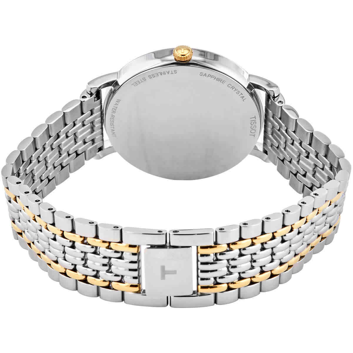  Shop Authentic Tissot Everytime Medium White Dial Two Tone Mesh Bracelet Watch For Men - T109.410.22.033.00 - Luxxuri