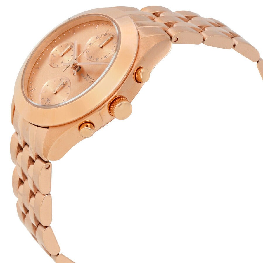  Shop Authentic Marc Jacobs Peeker Chronograph Rose Gold Dial Rose Gold Steel Strap Watch for Women - MBM3394 - Luxxuri