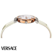  Shop Authentic Versace Greca White Dial White Leather Strap Watch for Women - VELW00120 - Luxxuri