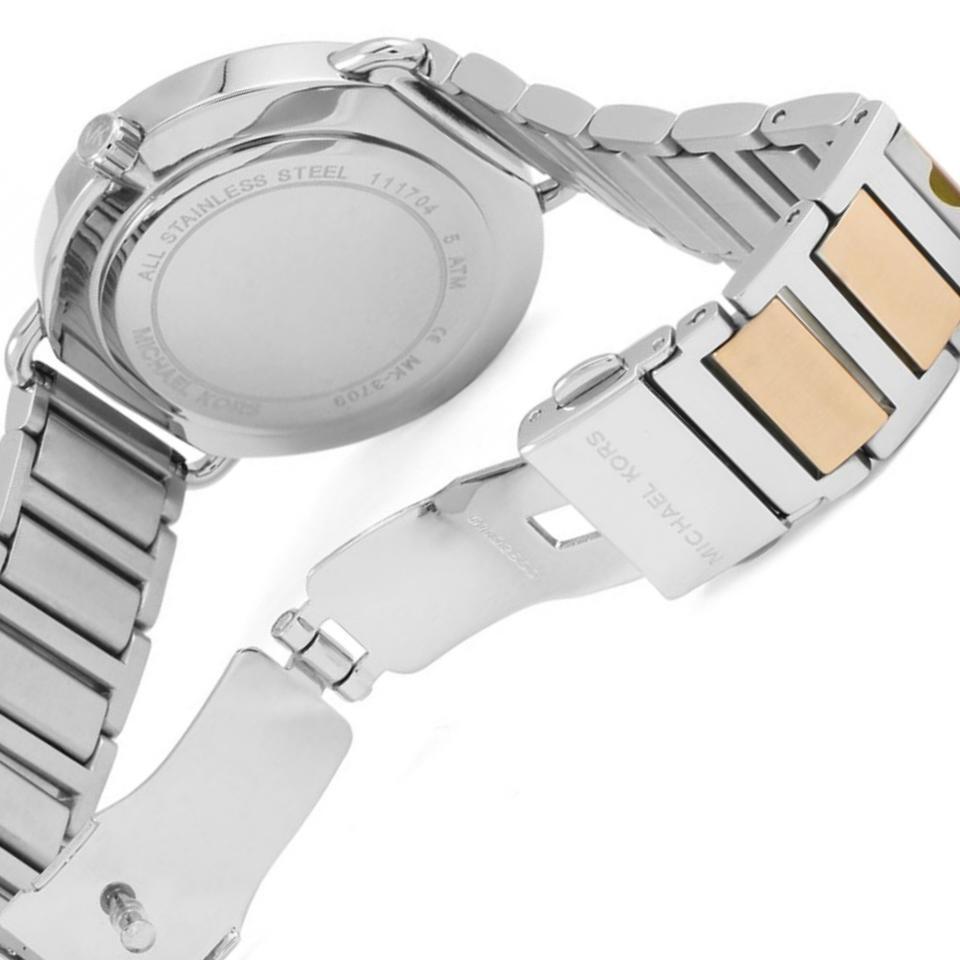 Shop Authentic Michael Kors Portia Quartz Silver Dial Two Tone Steel Strap Watch For Women - MK3709 - Luxxuri