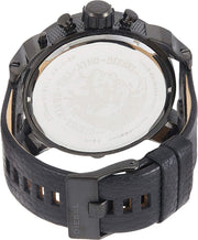  Shop Authentic Diesel Big Daddy Blue Dial Black Leather Strap Watch For Men - DZ7127 - Luxxuri
