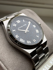  Shop Authentic Michael Kors Channing Midnight Blue Dial Silver Steel Strap Watch for Women - MK6113 - Luxxuri